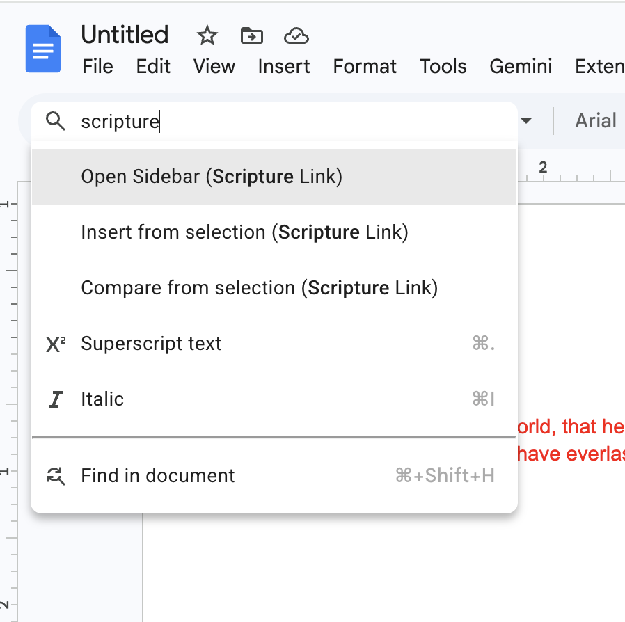 Opening Scripture Link